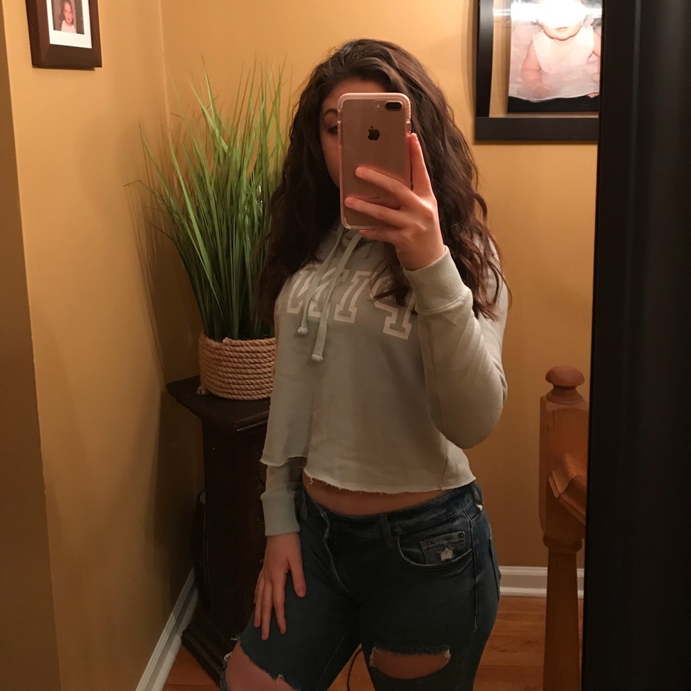 Victoria Secret cropped hoodie